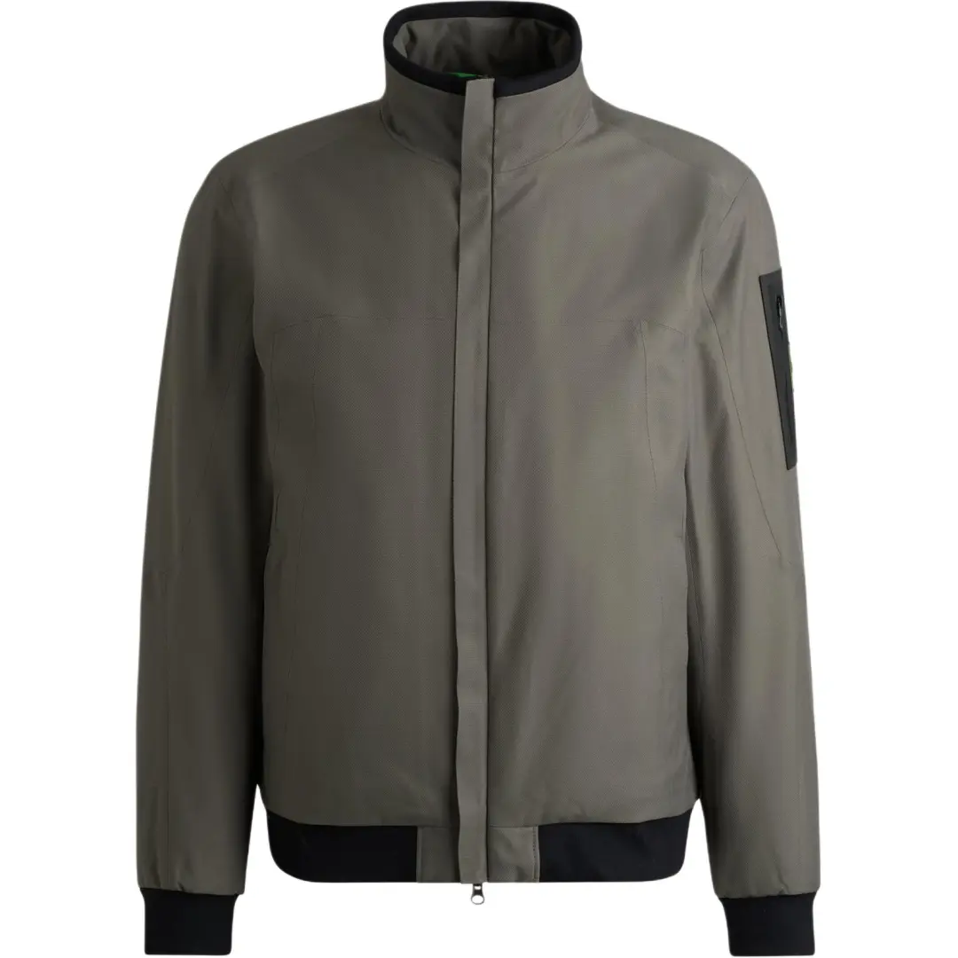 HUGO BOSS FW24 Jackets & Coats Men's Gray Green