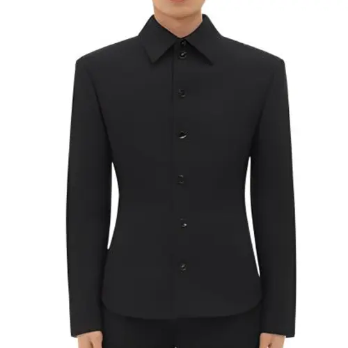 Bottega Veneta Jackets Men's Black Lapel Moderate Other