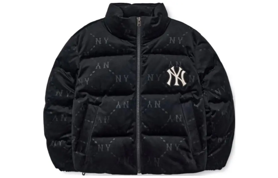 MLB MONOGRAM Down Jacket Short Unisex Black