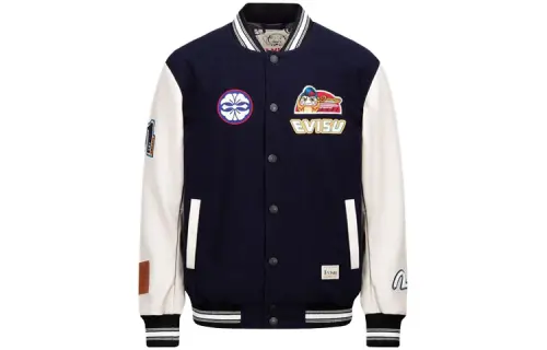 EVISU Baseball Jacket Men's Dark Blue