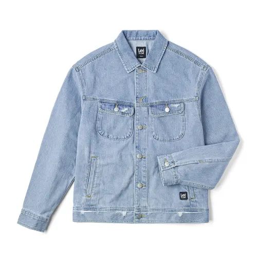 Lee Comfortable long-sleeve, denim blue jacket