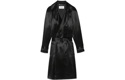 SAINT LAURENT SS22 Coat Men's Black