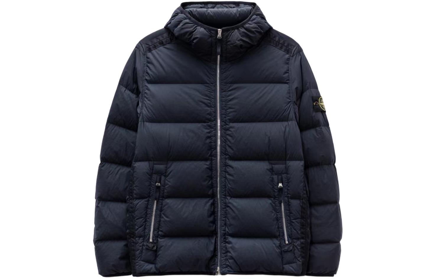 Пуховик STONE ISLAND (темно-синий)