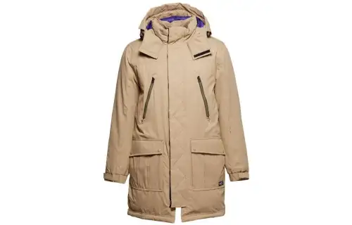Converse Down Jackets Men's Khaki Hooded Moderate Other
