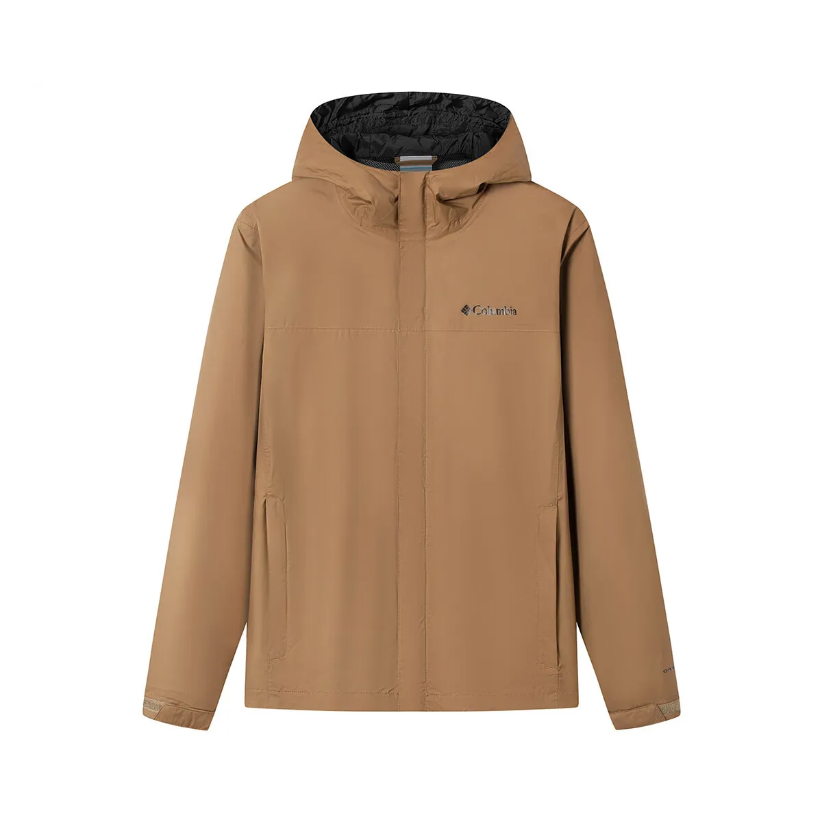 Columbia Hiking Waterproof, Windproof, Abrasion Resistant, Lightweight Windbreaker Jacket Men's Light Brown