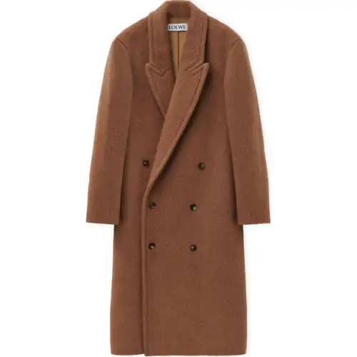 LOEWE SS24 Coat Men's Light Umber