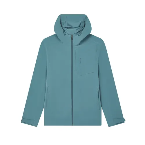 FILA Jackets Men's Blue Hooded Moderate Wind Shell