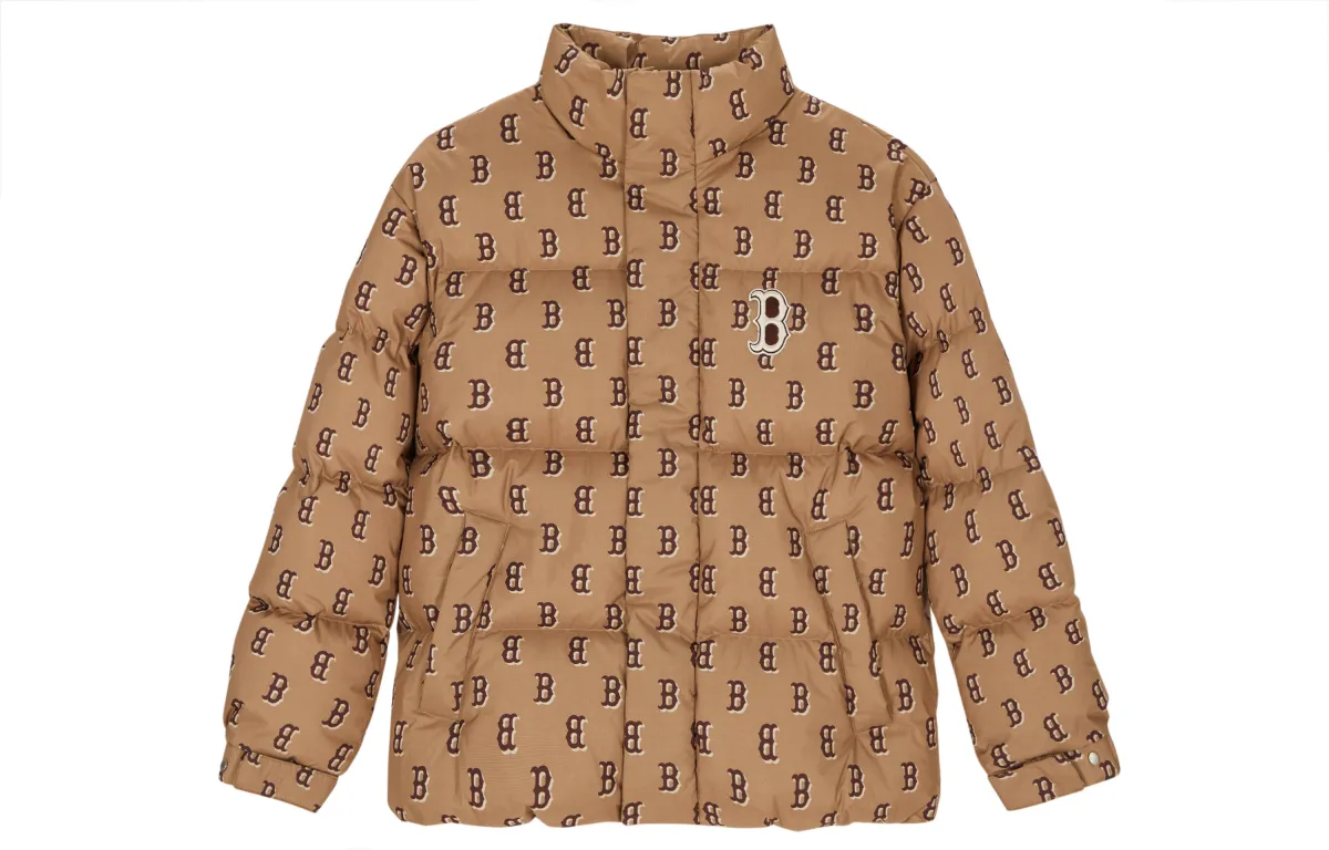 MLB Boston Red Sox Down Jacket Unisex Light Camel
