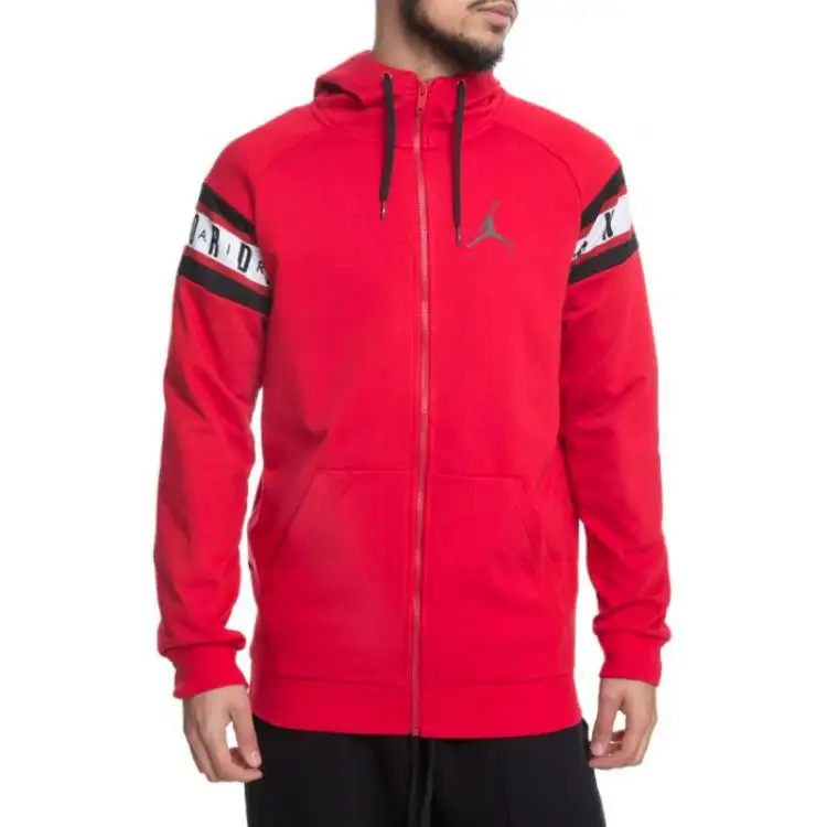 Jordan Apparel Jackets Men's Red Hooded Moderate Other