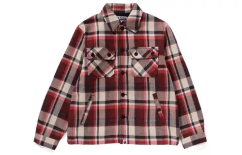 Bape Check Nylon Sport Coat Blazer
