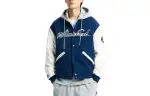 New Balance Jackets Men's Marine Blue Baseball Collar Moderate Other