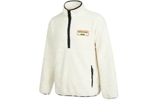 Converse Velvet Jackets Men's Ecru Stand Collar Moderate