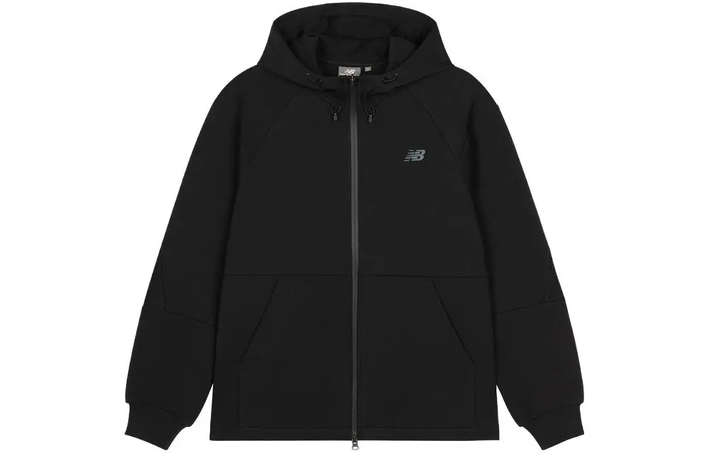 New Balance Jackets Men's Black Hooded (Non-detachable) Moderate Straight Fit