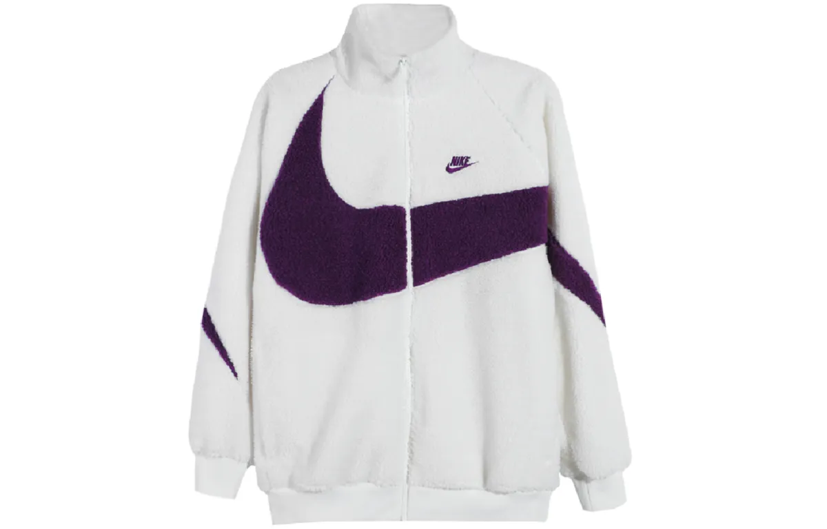 Nike Velvet Jackets Men's Sail White Turtleneck Moderate