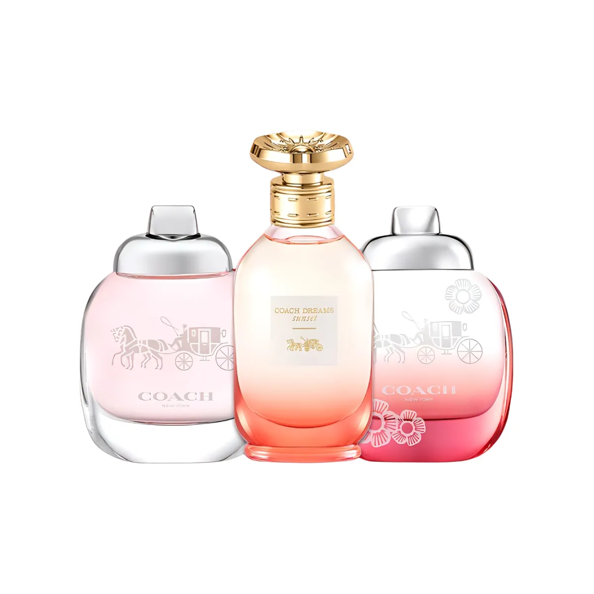 COACH Floral Fragrance Sample Set Three Piece Set Eau De Parfum EDP Eau De Toilette Cedar Yulan Magnolia