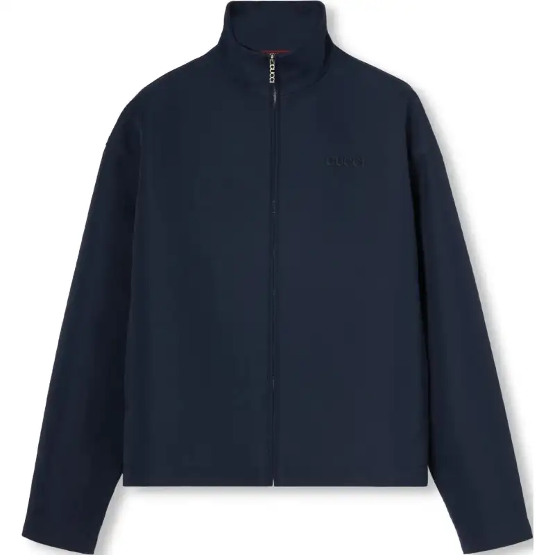 GUCCI Logo Embroidered Zip Jacket