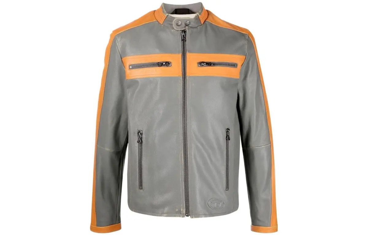 DIESEL FW22 Leather Jacket Men's