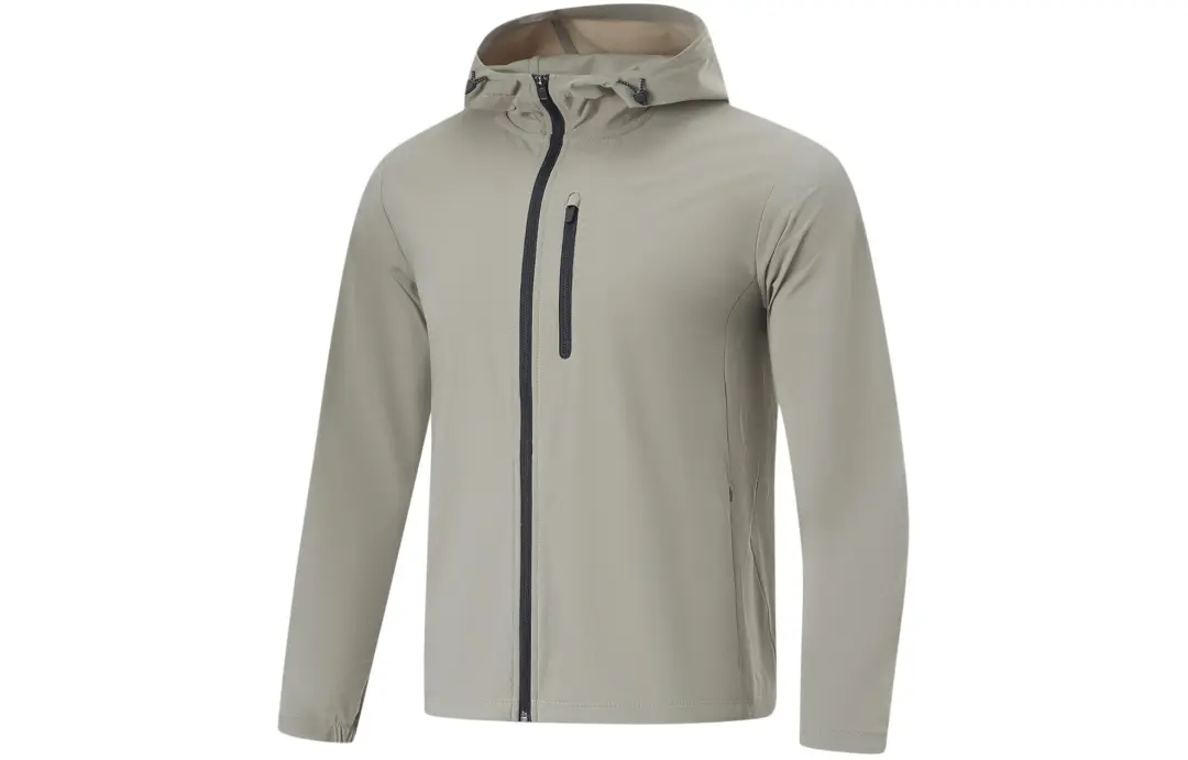 Li Ning Smoothie UV Protection Sun Protection Clothing Men's Wander Gray