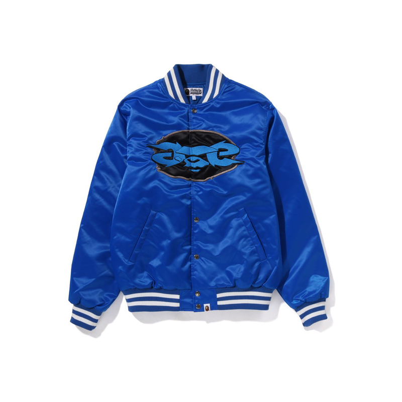 Мужская куртка A BATHING APE Baseball Jacket (черная) — фото 5