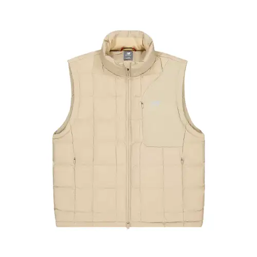 New Balance Down Vests Men's Apricot Stand Collar Moderate Other