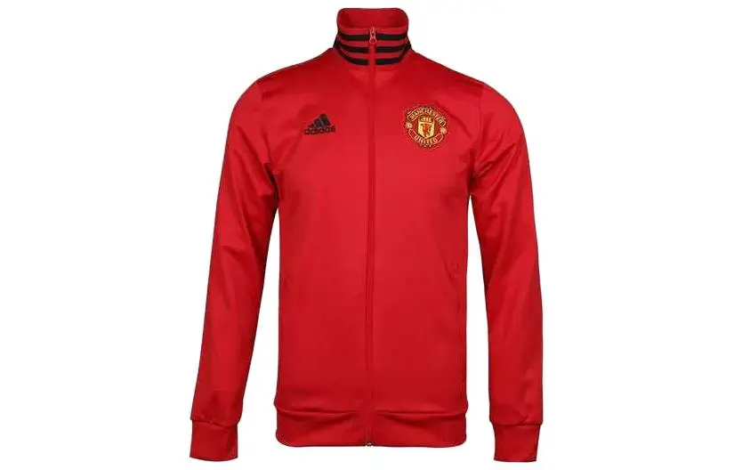Adidas Jackets Men's Red Stand Collar Moderate Workwear