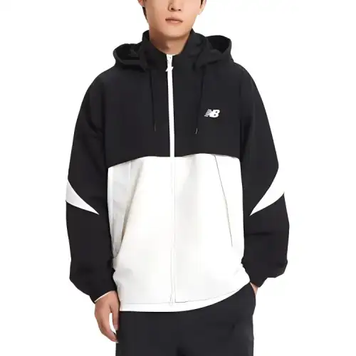 New Balance Jackets & Coats Men's Black White