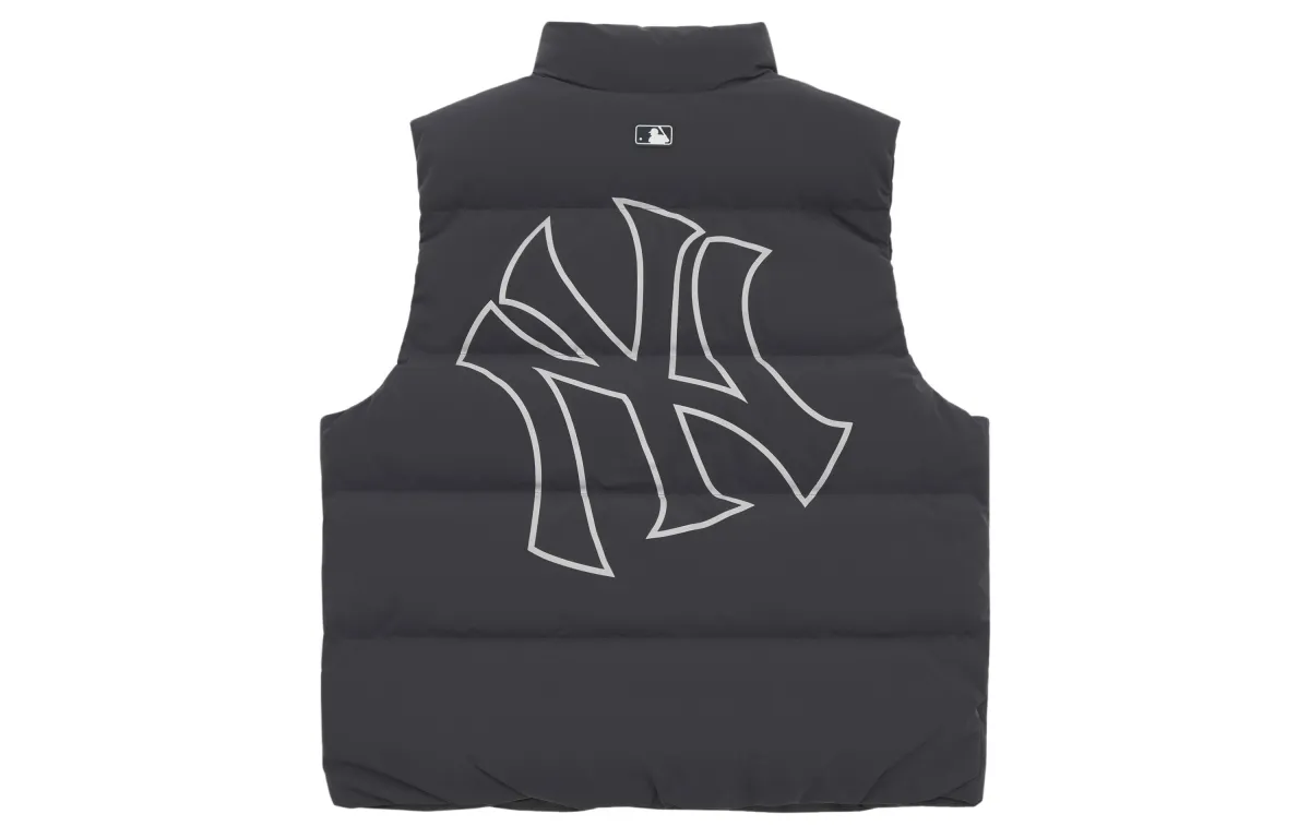 MLB New York Yankees Basic Collection Down Vest Unisex Charcoal Gray