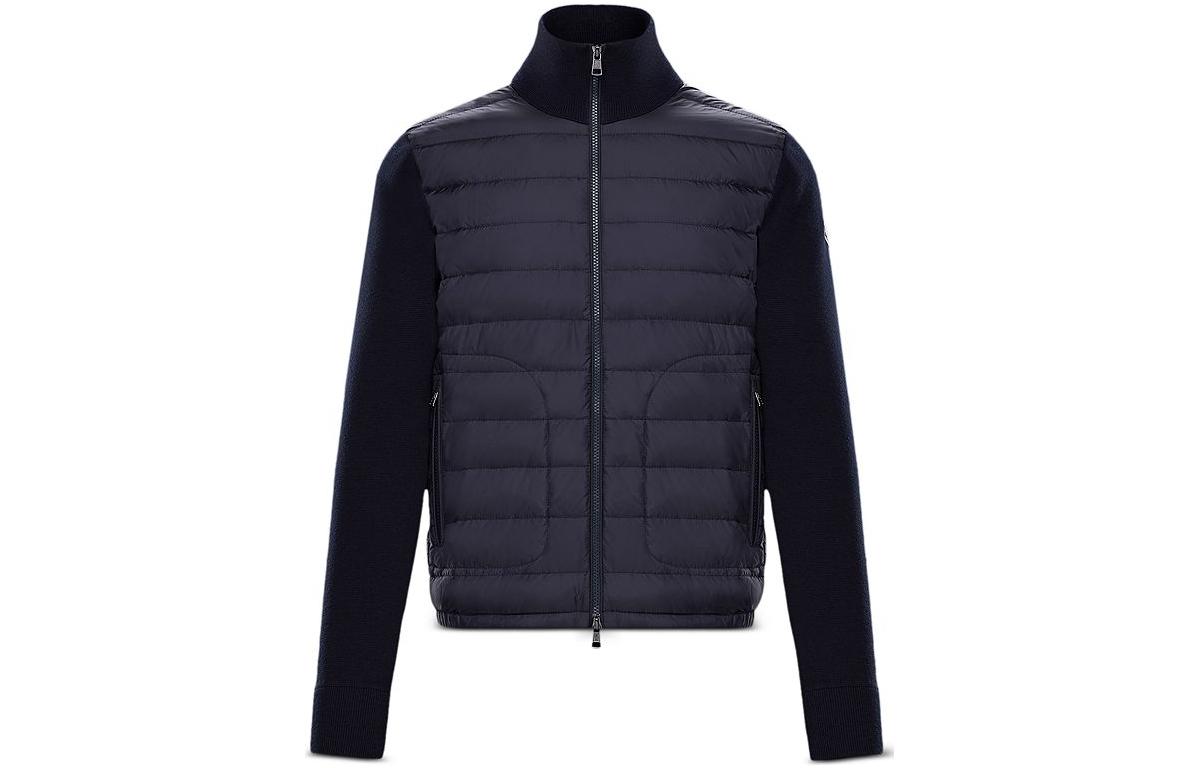 Куртка Moncler Contrin Padded (темно-синяя)