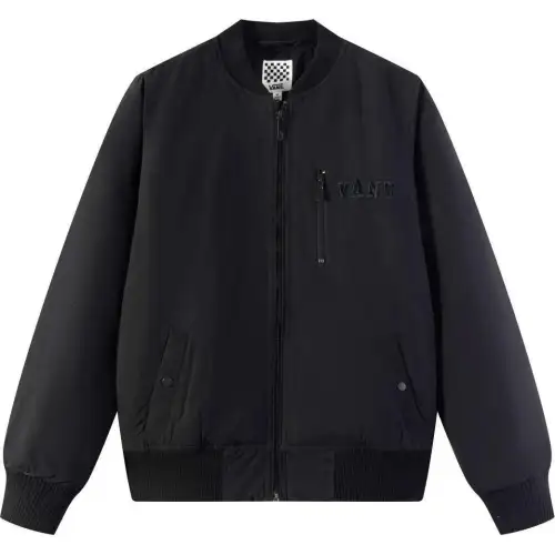 Vans Jackets Unisex Black Baseball Collar Moderate Other