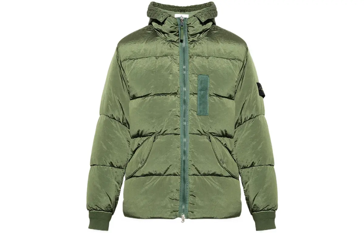 STONE ISLAND Down Jacket Unisex Olive