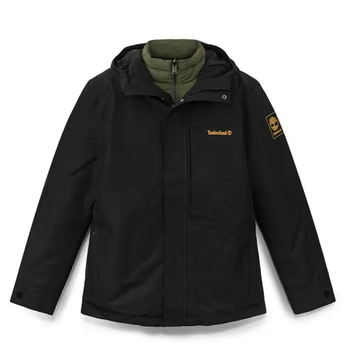 Timberland Waterproof, Windproof, Breathable, And Thermal Windbreaker Jacket Men's Black