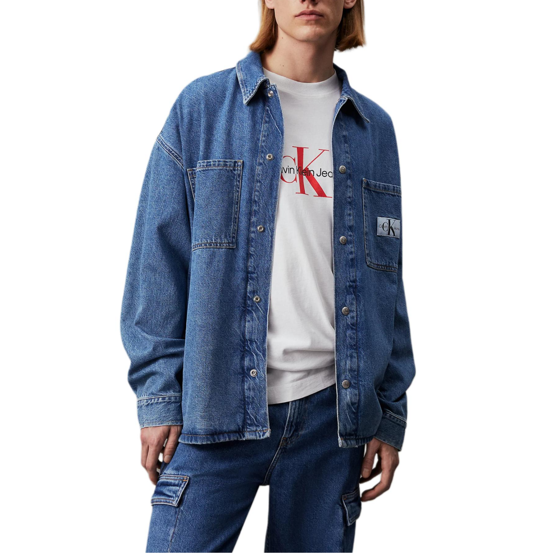 Мужская куртка CALVIN KLEIN Denim Jacket (синяя)