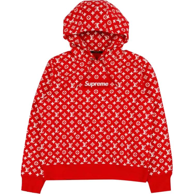 LOUIS VUITTON X Supreme Box Logo Hooded Sweatshirt