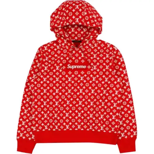 LOUIS VUITTON X Supreme Box Logo Hooded Sweatshirt