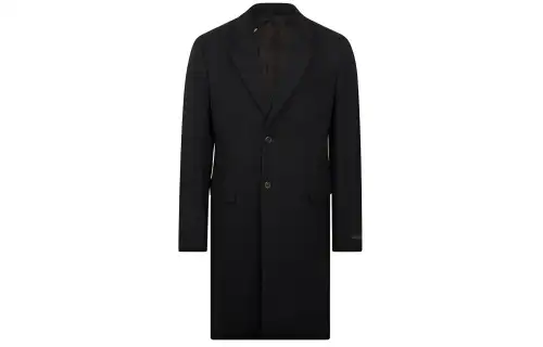 PRADA Coats Men's Black Suit Collar Moderate