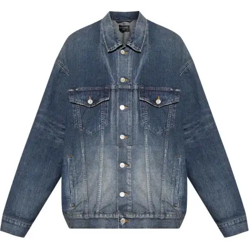 Balenciaga Tape Type-print denim jacket