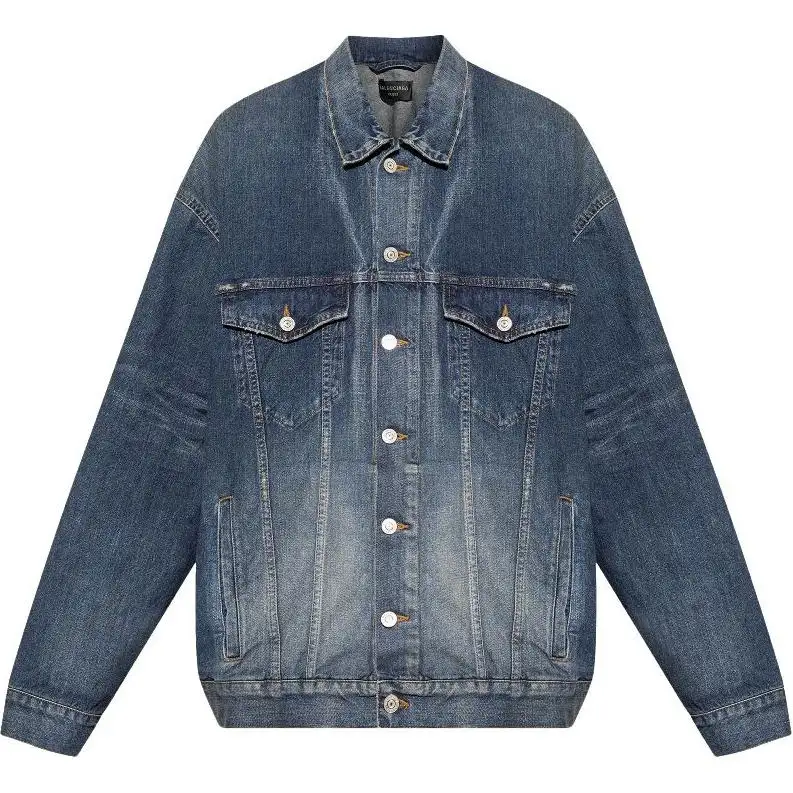 Balenciaga Tape Type-print denim jacket