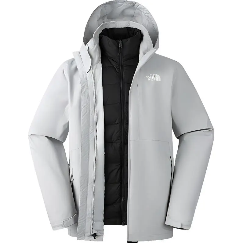 THE NORTH FACE Urban Exploration Waterproof And Windproof To Keep Warm Windbreaker Jacket Men's Starlight Gray