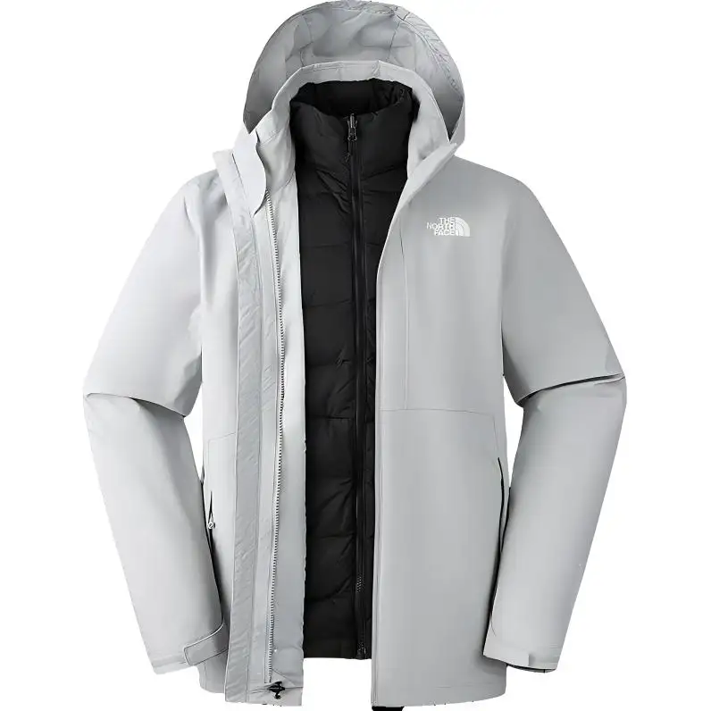 THE NORTH FACE Urban Exploration Waterproof And Windproof To Keep Warm Windbreaker Jacket Men's Starlight Gray