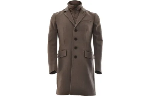 Burberry Coats Men's Brown Lapel Moderate