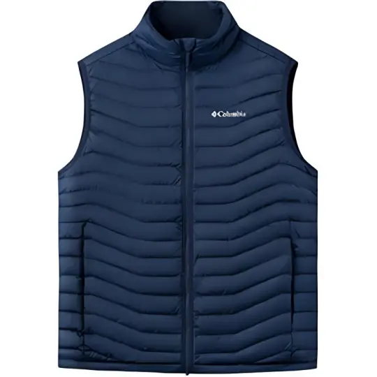 Columbia Down Vest Men's Marine Blue