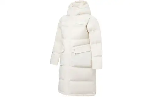 Li Ning Long Down Jacket Men's Ecru