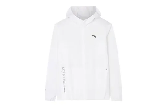 Anta Variety Training Collection Breathable Sun Protection Clothing Men's Pure White