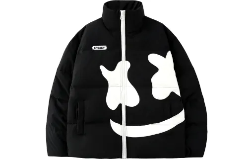 ER Down Jackets Unisex Stand Collar Thickened Down Jacket