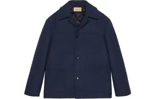 GUCCI Collared Button-Up Coat
