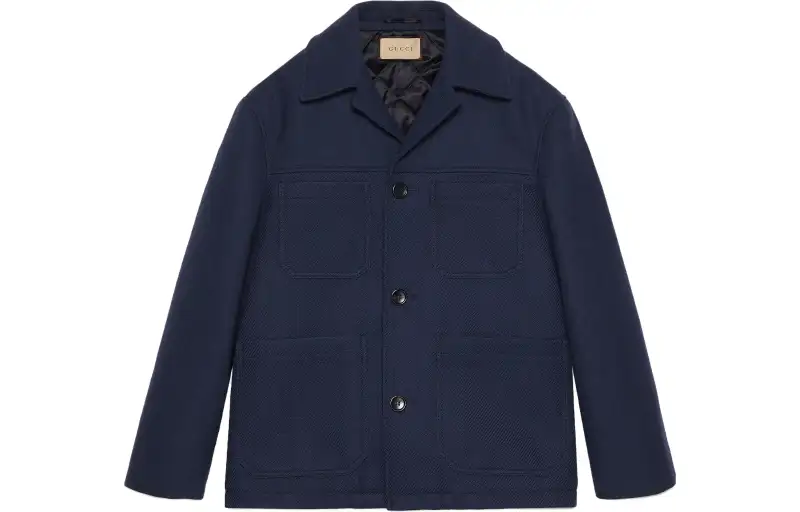GUCCI Collared Button-Up Coat