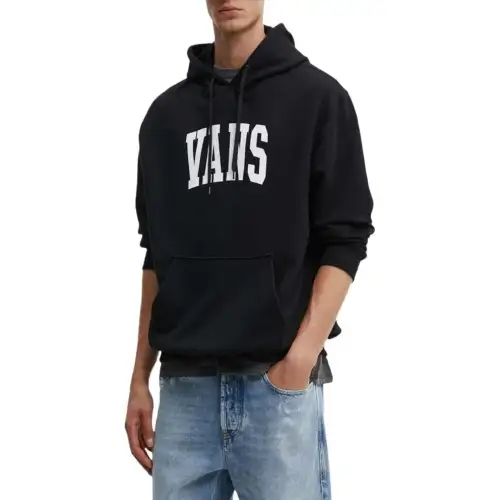 Vans Sweatshirts Men's Black Hooded Non Detachable Moderate