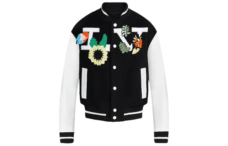 LOUIS VUITTON Baseball Jacket Men's Black