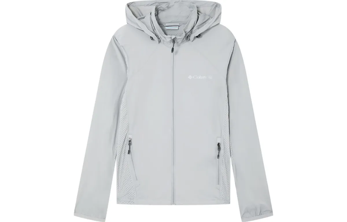 Columbia Breathable And Dust Resistant Sun Protection Clothing Men's Light Gray