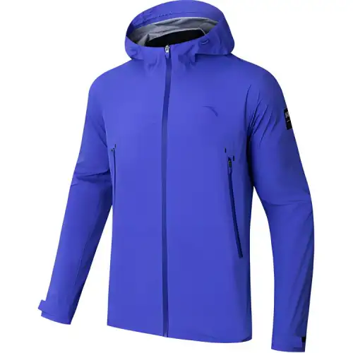 Anta Variety Training Collection Water-Resistant Windproof Breathable Windbreaker Jacket Men's Eye-Catching Blue
